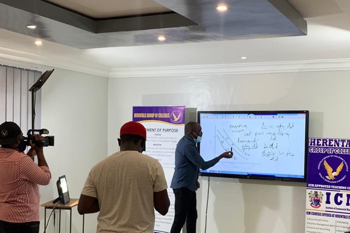 Recording secondary lessons for national broadcast during the COVID period