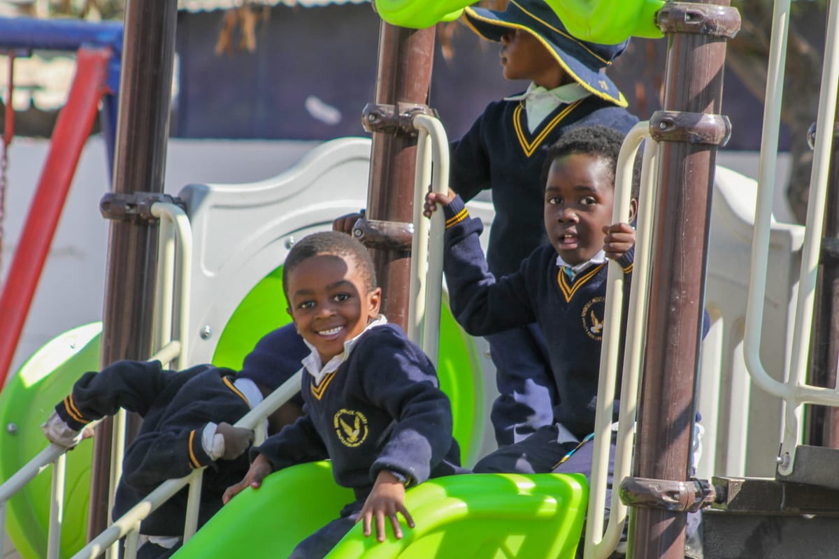 Primary learners at a Herentals play centre